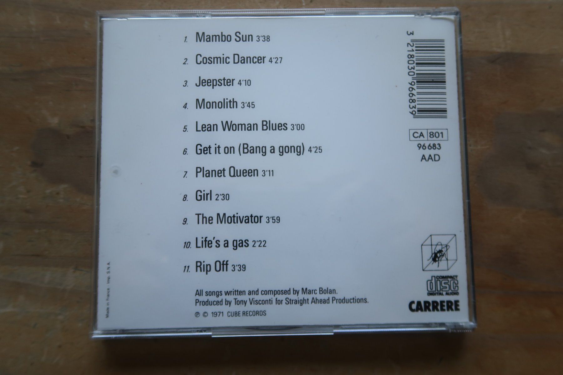 CD: T. REX - ELECTRIC WARRIOR - CD – Usato da Basel venduto da Patiscat 1