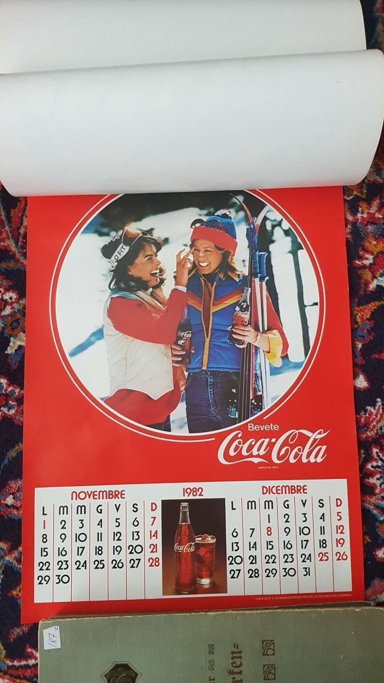 Coca-Cola Calendari: Coca Cola Kalender 1982 – Usato da Mörschwil venduto da antiksalon 8