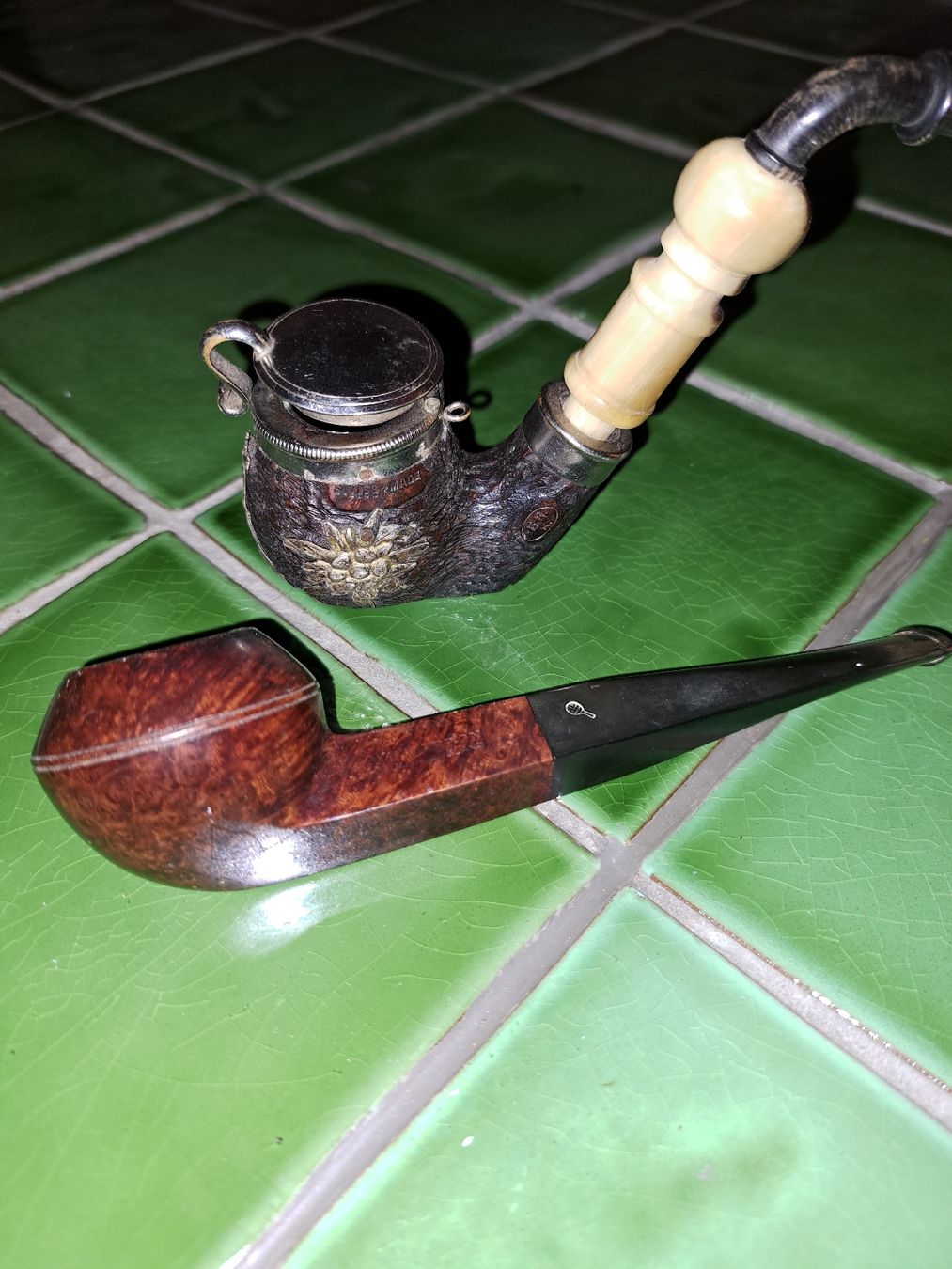 Pipe & Accessori: Antike Pfeifen-Sammlung, 4 Stück,  – Usato da Kölliken venduto da Upcycling-by-Mc-TAM 3