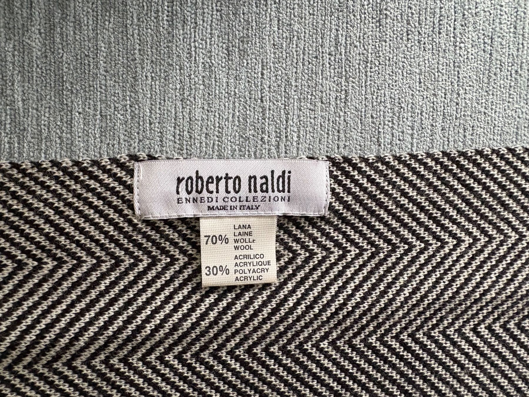 Giacche: Strickjacke schwarz / weiss-schwarz gemustert, Roberto Naldi – Usato da Oberrieden venduto da pet_n2c2 4