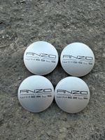 4x Original Anzio Nabendeckel N32 – Felgendeckel Silber