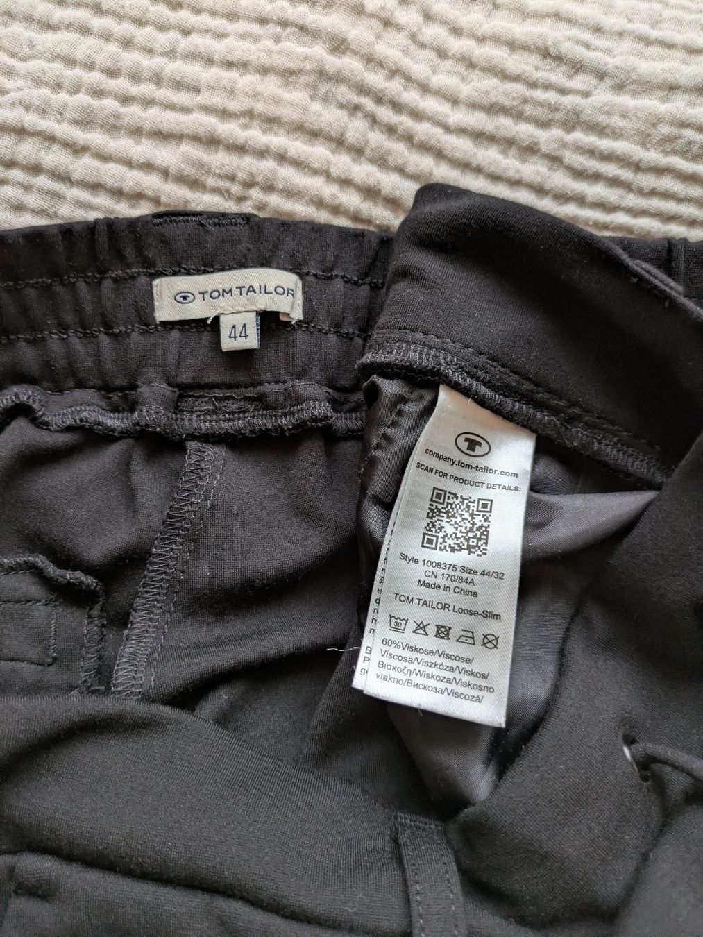 Tom Tailor Pantaloni: Hose schwarz Tom Tailor, 44, neu – Nuovo (secondo la descrizione) da Burgdorf venduto da Mikewalther 2