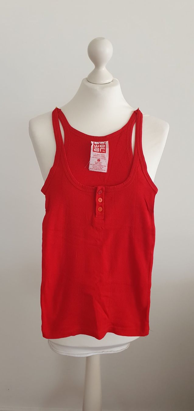 Top: Top korallenrot Gr. S Baumwolle NEU – Nuovo (secondo la descrizione) da Stansstad venduto da InStyle8 3