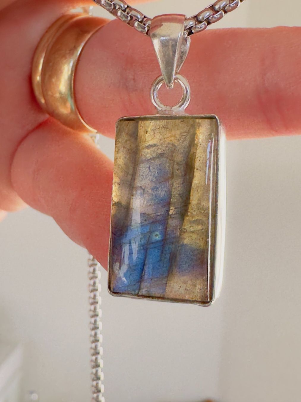 Catenine: Labradorite necklace – Nuovo e nell'imballaggio originale da Genève venduto da AGBERG 3