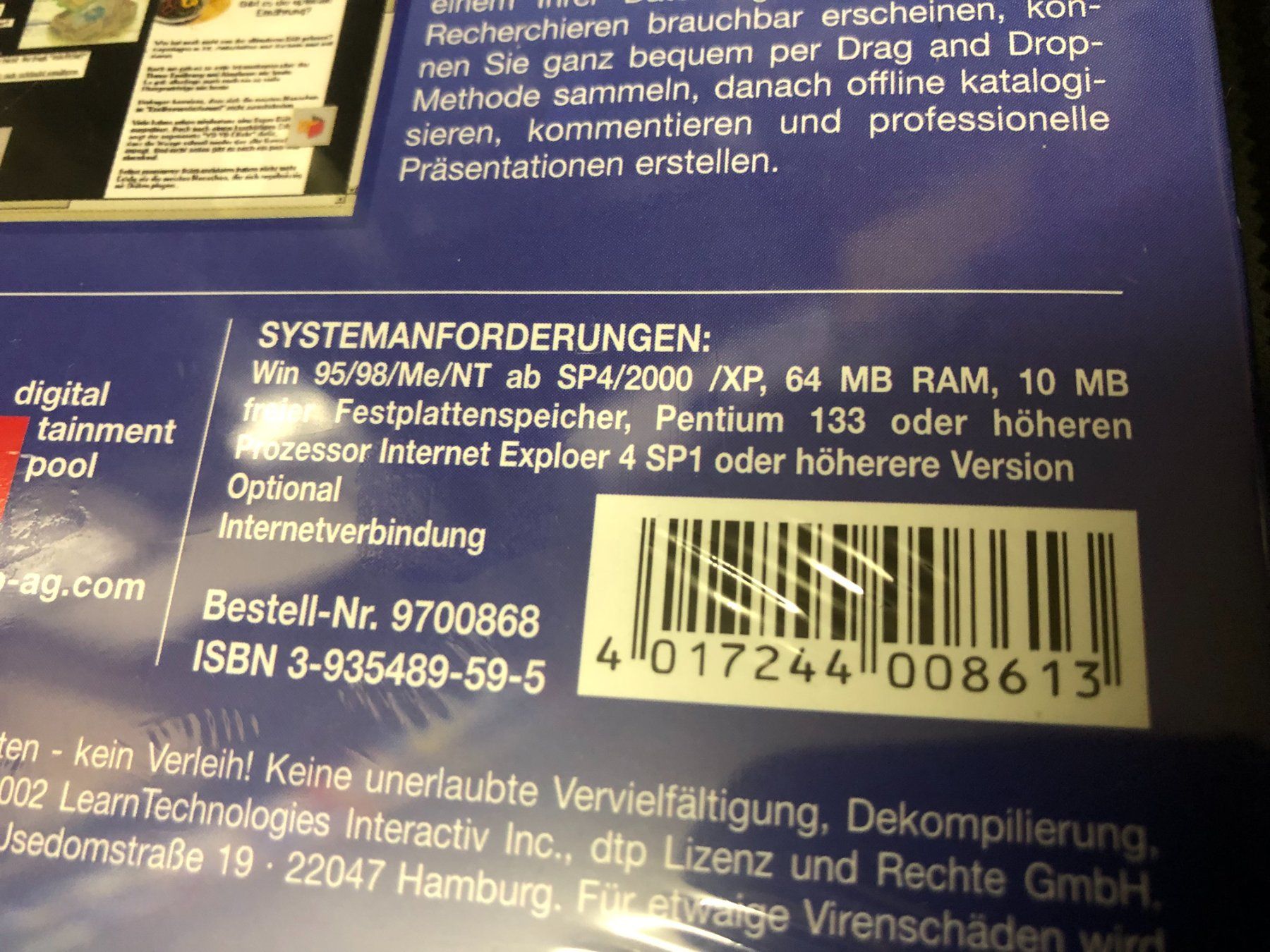 CD & DVD vergini: Hyperfolio 1.0 Webrecherche - PC CD-ROM - originalverpackt – Nuovo e nell'imballaggio originale da Niederhasli venduto da thozam 2