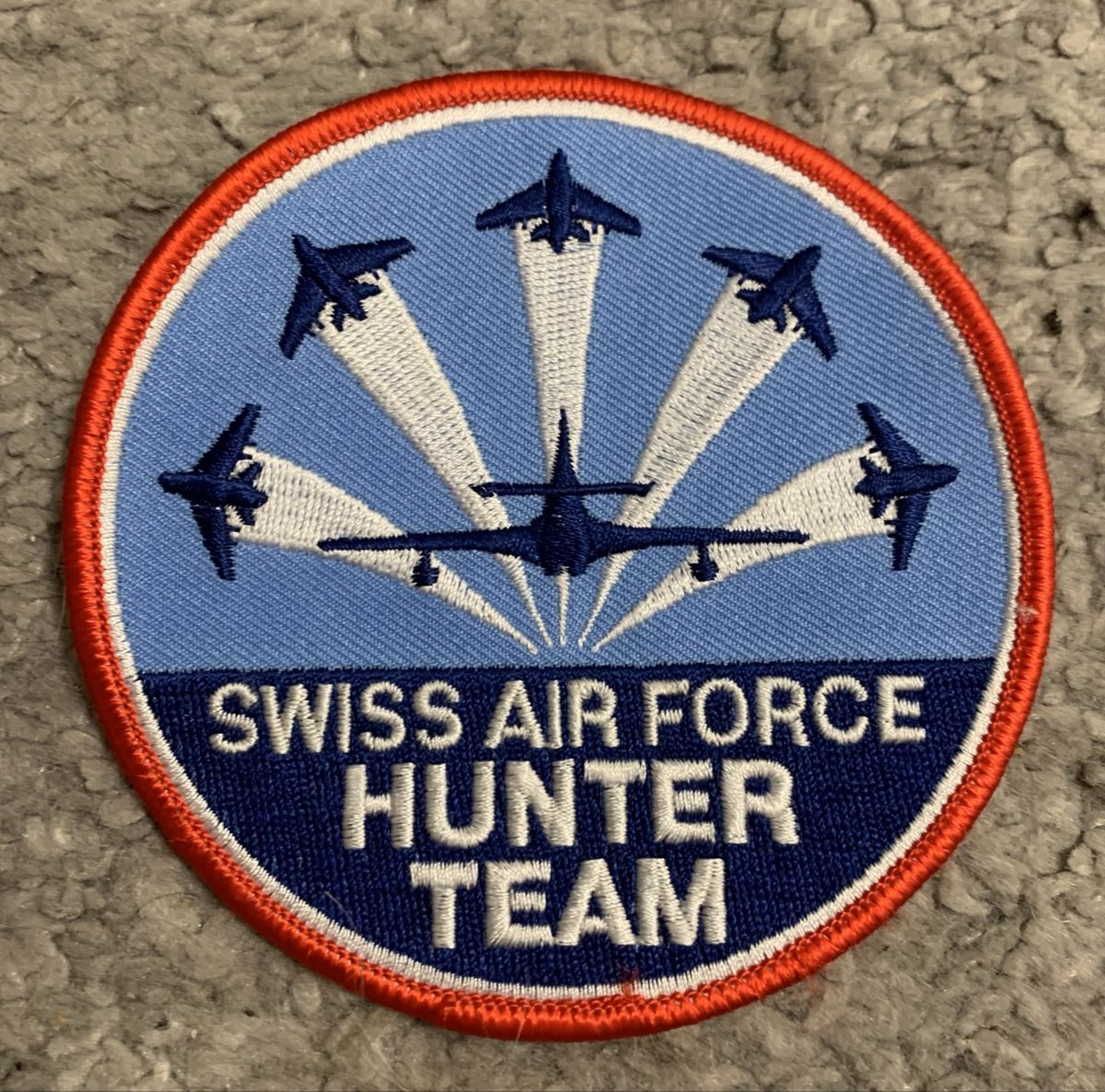Schweizer Armee Placchette & Badge: Badge Swiss Air Force Hunter Team – Nuovo (secondo la descrizione) da Esslingen venduto da Gargamel011
