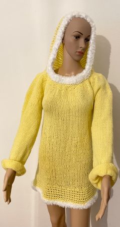 Kapuzen Long Pullover Neu Grösse M