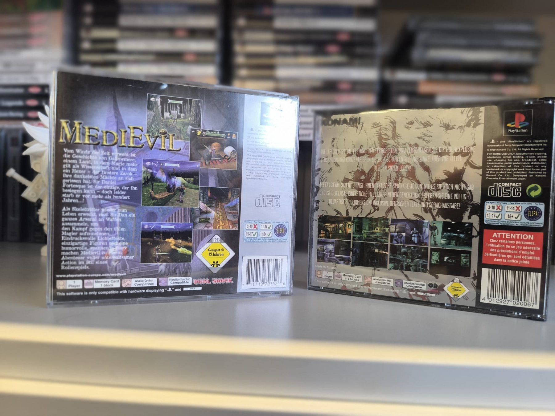 Jeux: MediEvil + Metal Gear Solid  avec Silent Hill CIB TOP – D'occasion à Conthey par costafrederico 2