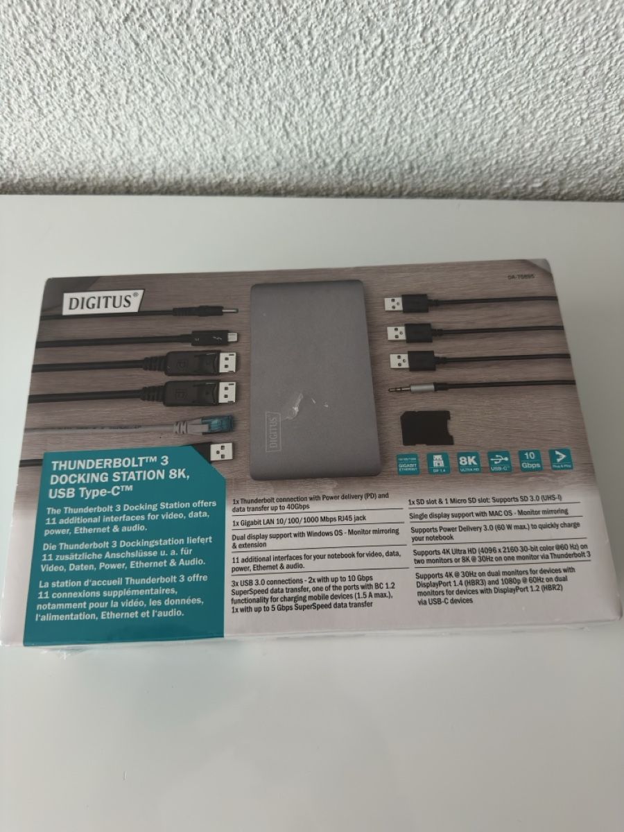Dockingstation: Neu | Digitus DA-70895 | Dockingstation 8K | USB Type C – Neu und originalverpackt aus Winterthur von ngk1hor 1