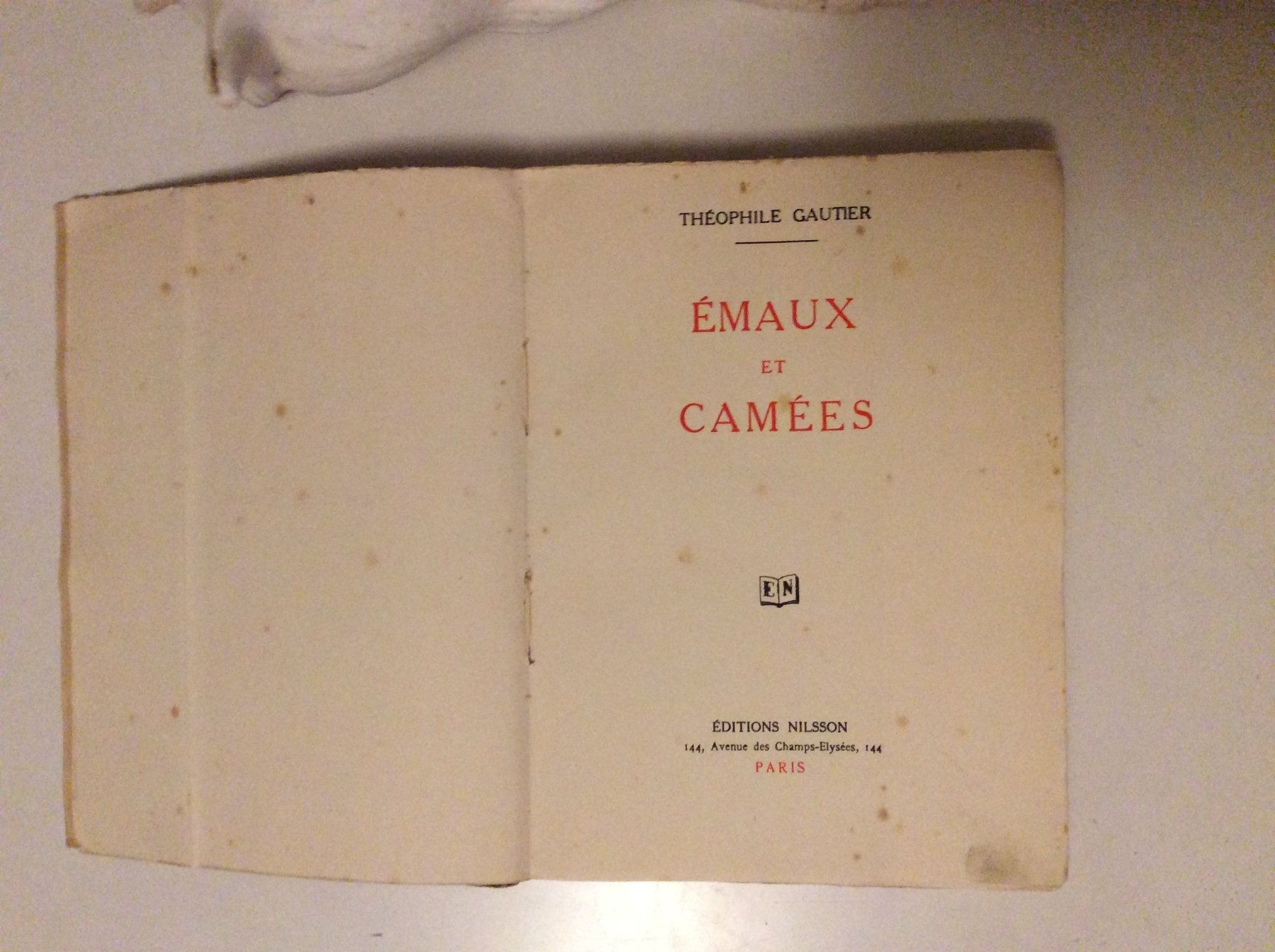 Libri: Emaux et Camée - Théophile Gautier – Usato da Genève venduto da edelweiss1900 1