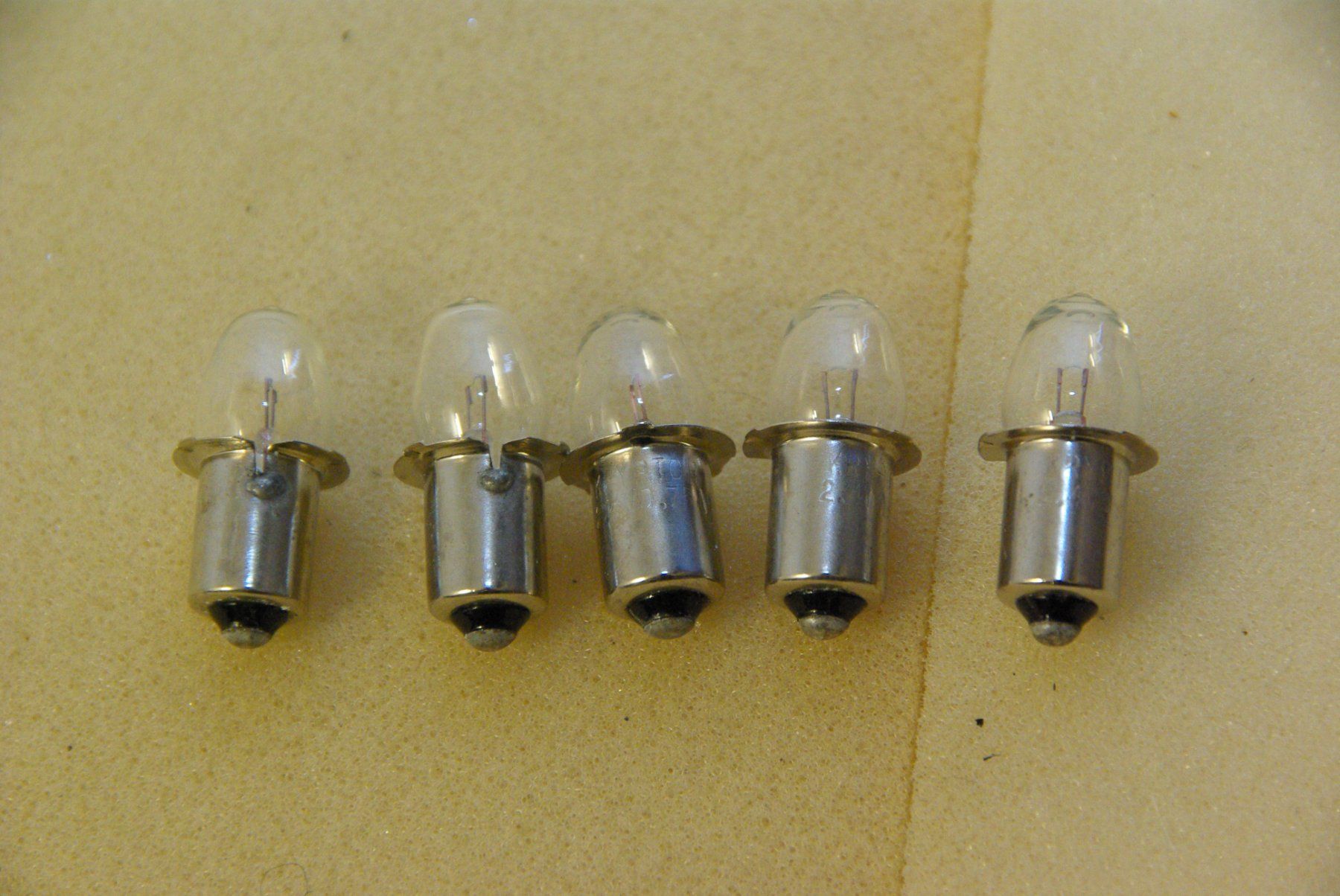 Lampade: 5x Glühlampen Krypton 2.4 Volt 0,75 – Nuovo (secondo la descrizione) da Herisau venduto da Cevianer1844