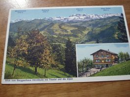 Karte Berggasthaus Hörnlikulm, Tösstal, 1937, o Steg