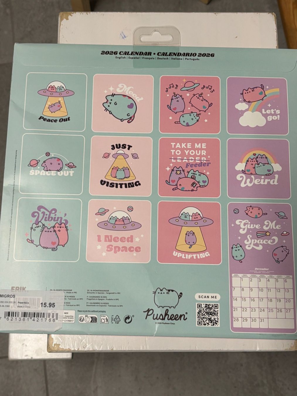 Calendari: Calendrier Pusheen neuf – Nuovo (secondo la descrizione) da Salvenach venduto da gwenwywar 1