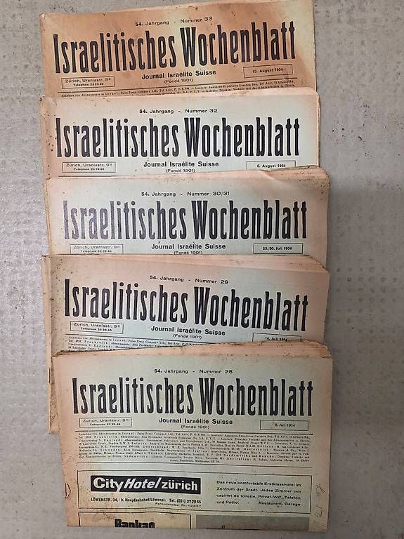 Riviste & Magazine: Israelisches Wochenblatt 1954 – Usato da Basel venduto da pet_ss7x