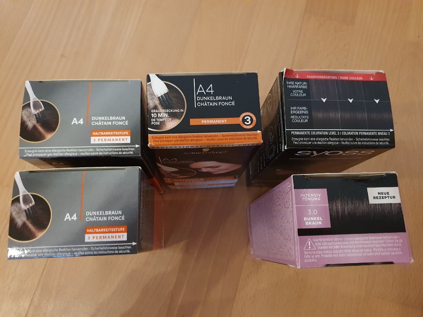 Färbemittel: Haarfarben Sets, Dunkelbraun – Neu und originalverpackt aus Steinach von Xamax18 5