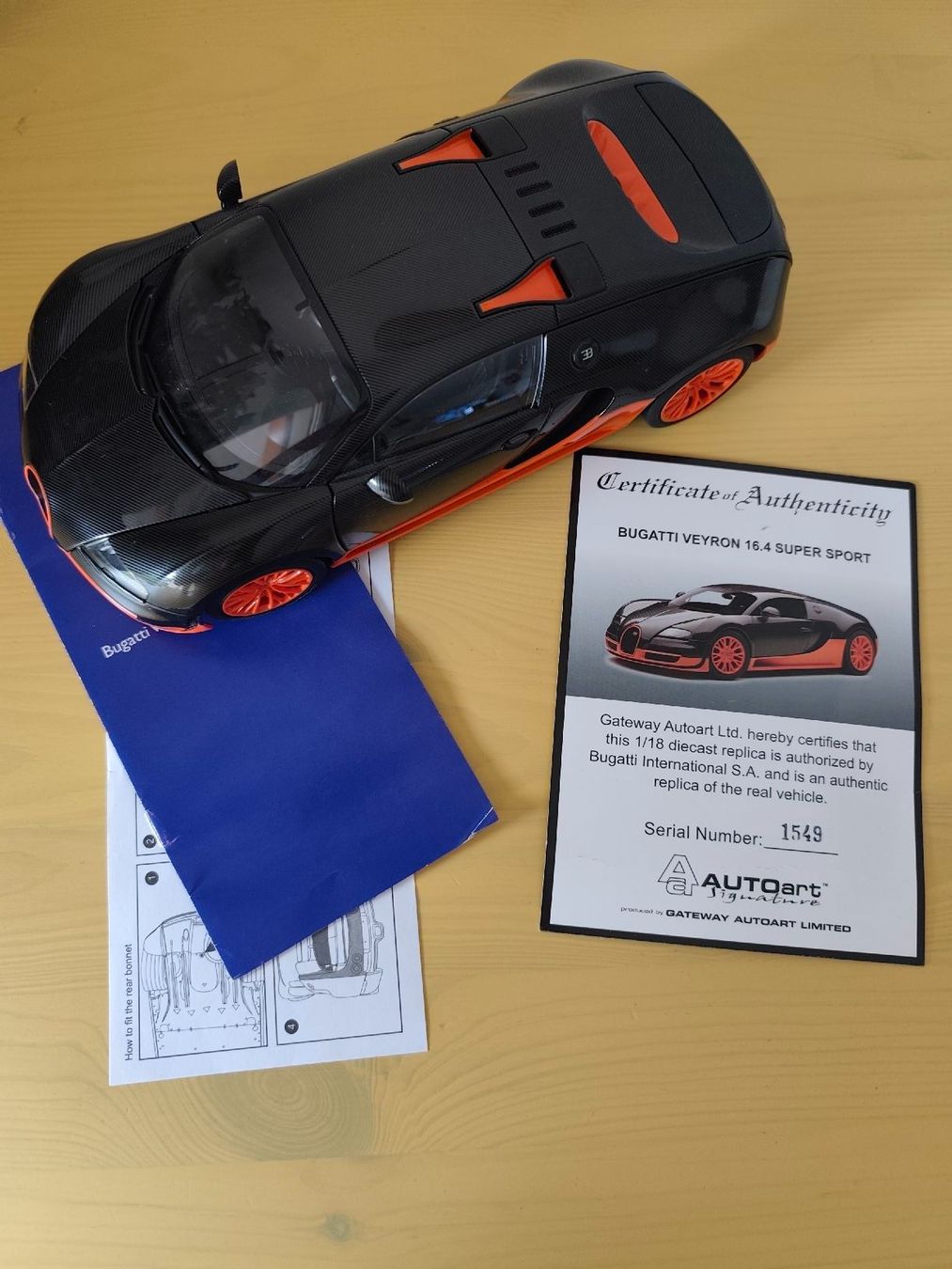 Autoart Modellini d'auto: Bugatti Veyron SuperSport autoart – Nuovo e nell'imballaggio originale da Martigny venduto da Vintage-23 3