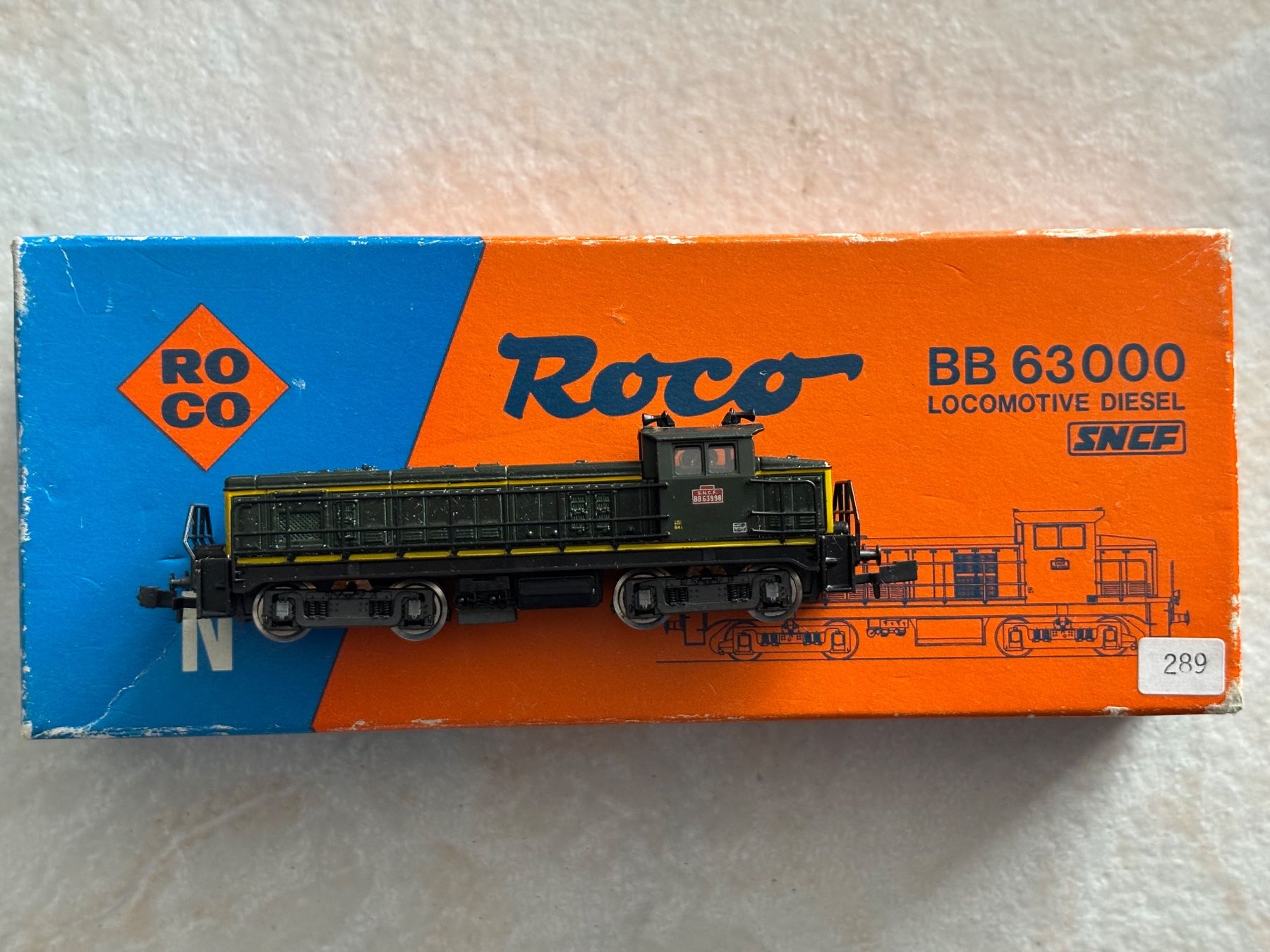 Roco Modellini di ferrovie: Roco 2152 A Dieselok BB63998 SNCF – Nuovo (secondo la descrizione) da Hauterive NE venduto da eriamch 1