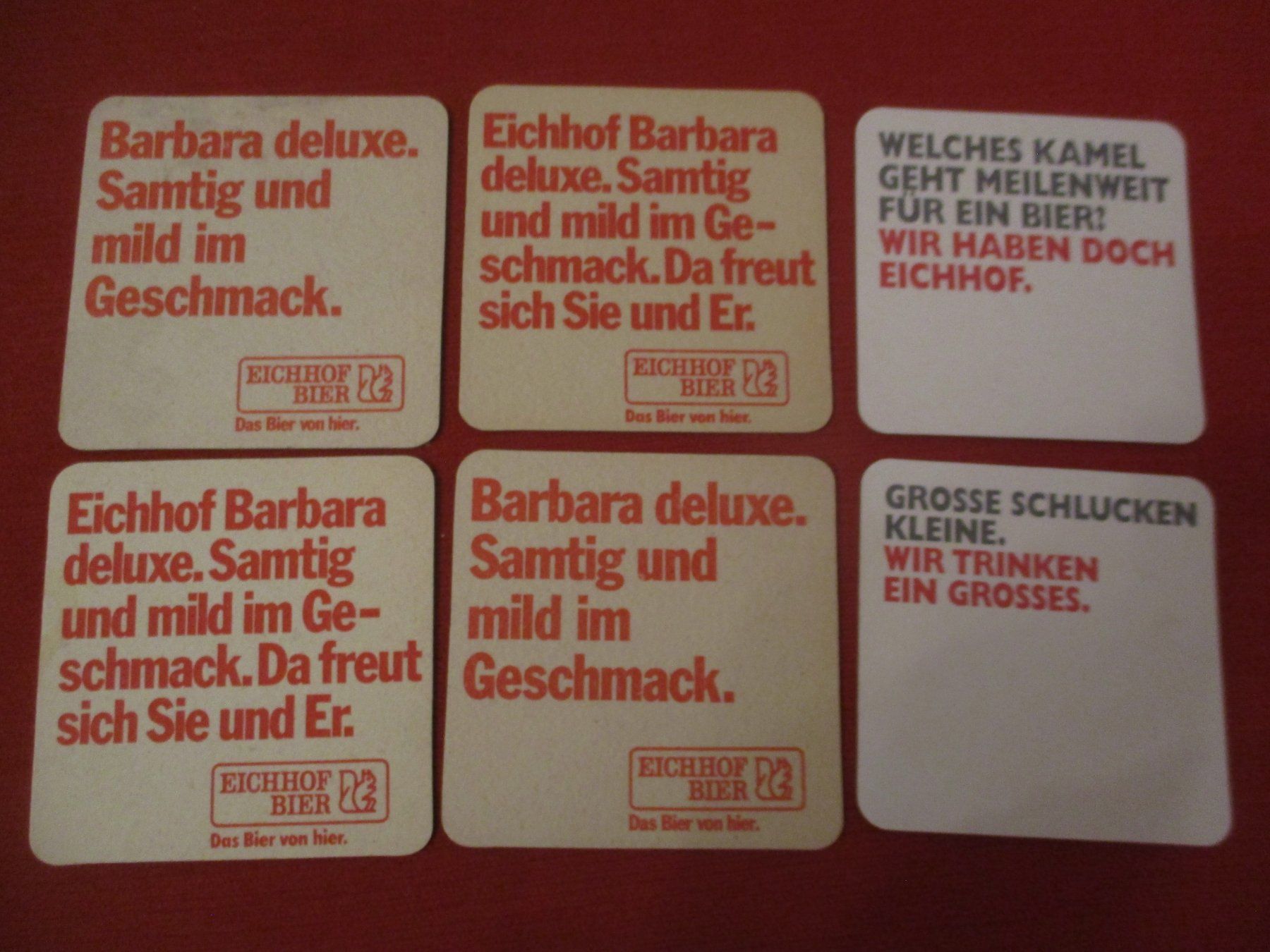 Eichhof Sottobicchieri: Bierdeckel Eichhof Barbara – Usato da Birsfelden venduto da alles-muss-raus