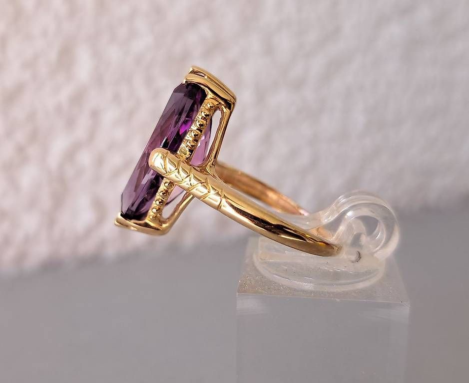 Anelli: Ring mit Amethyst GG 375 – Usato da Stans venduto da wer_fd5f 1
