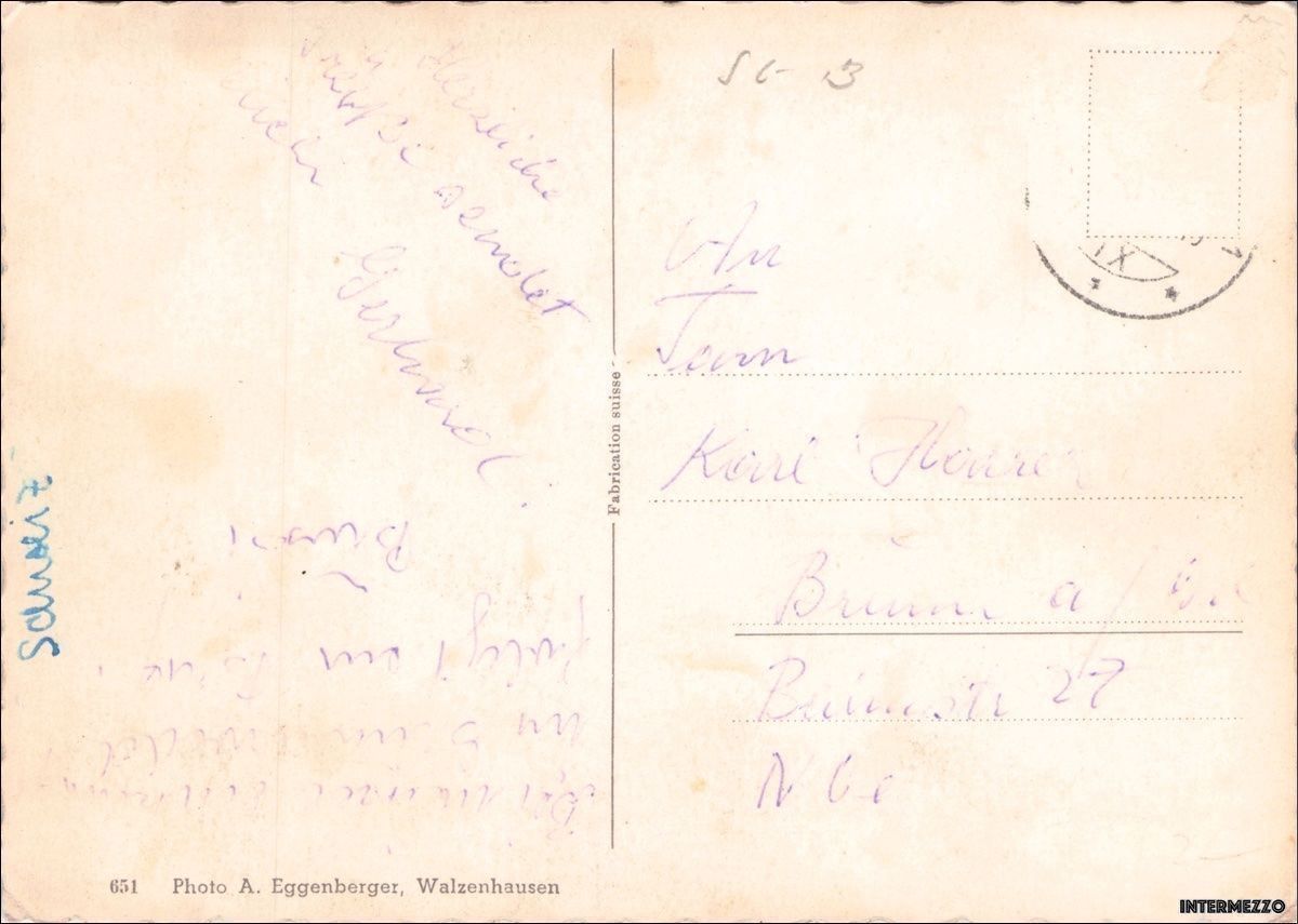 Cartoline postali: Buchs SG // Dorf // Hoher Freschen – Usato da Basel venduto da intermezzo12 1