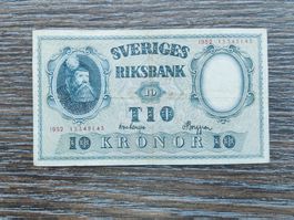 Schweden 10 Kronen 1952 !!!!!!