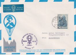 Hochalpen Ballonflug, Mürren 1971++++