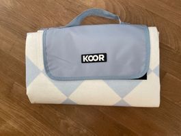 KOOR - Picknickdecke Diamond - Grösse 135 x 160 cm - NEU