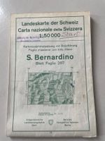Landeskarte - San Bernardino -Abteilung der Militärflug 1965