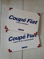 Notice d'entretien pour Fiat Coupé, 1x français, 1x italien.