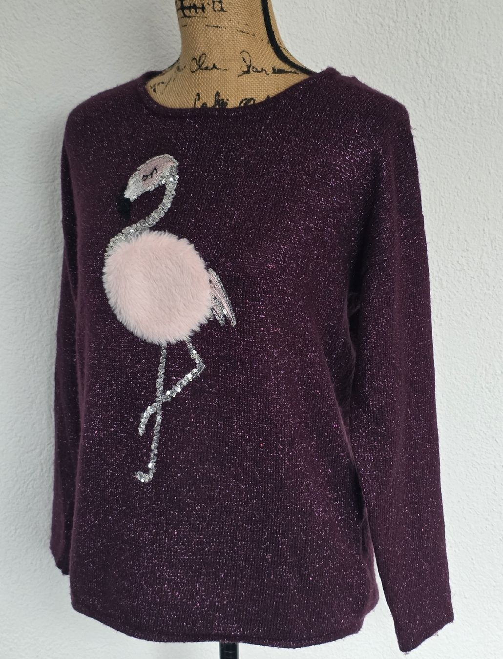 C&A Pulls & Sweat-shirts: Winterlicher Canda Pullover mit Flamingo Applikation Gr.S – Neuf (Voir description) à Rheinsulz par Gilea 5