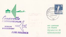 Erstflug Air France Caravelle Berlin - Düsseldorf 1961