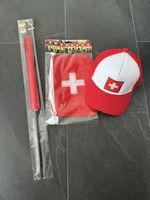 Schweiz Fahne, Girlande & Kappe „Fan Set“