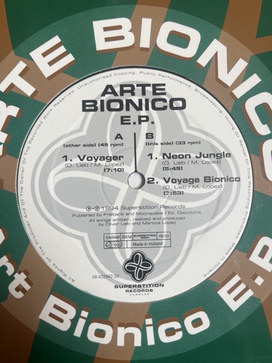 Dischi in vinile: Arte Bionico Trance / Techno Vinyl – Usato da Wangen b. Olten venduto da break72 1