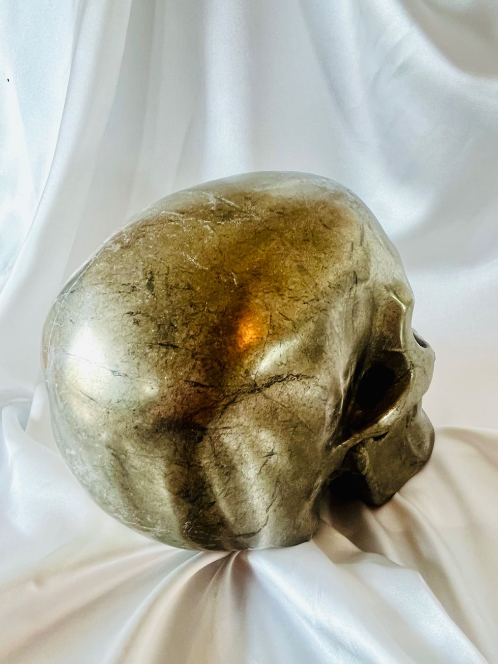 Sculture & Statue: Totenkopf lebensgross: 20cm, 9kg Pyrit – Nuovo e nell'imballaggio originale da Zürich venduto da unique2010 3