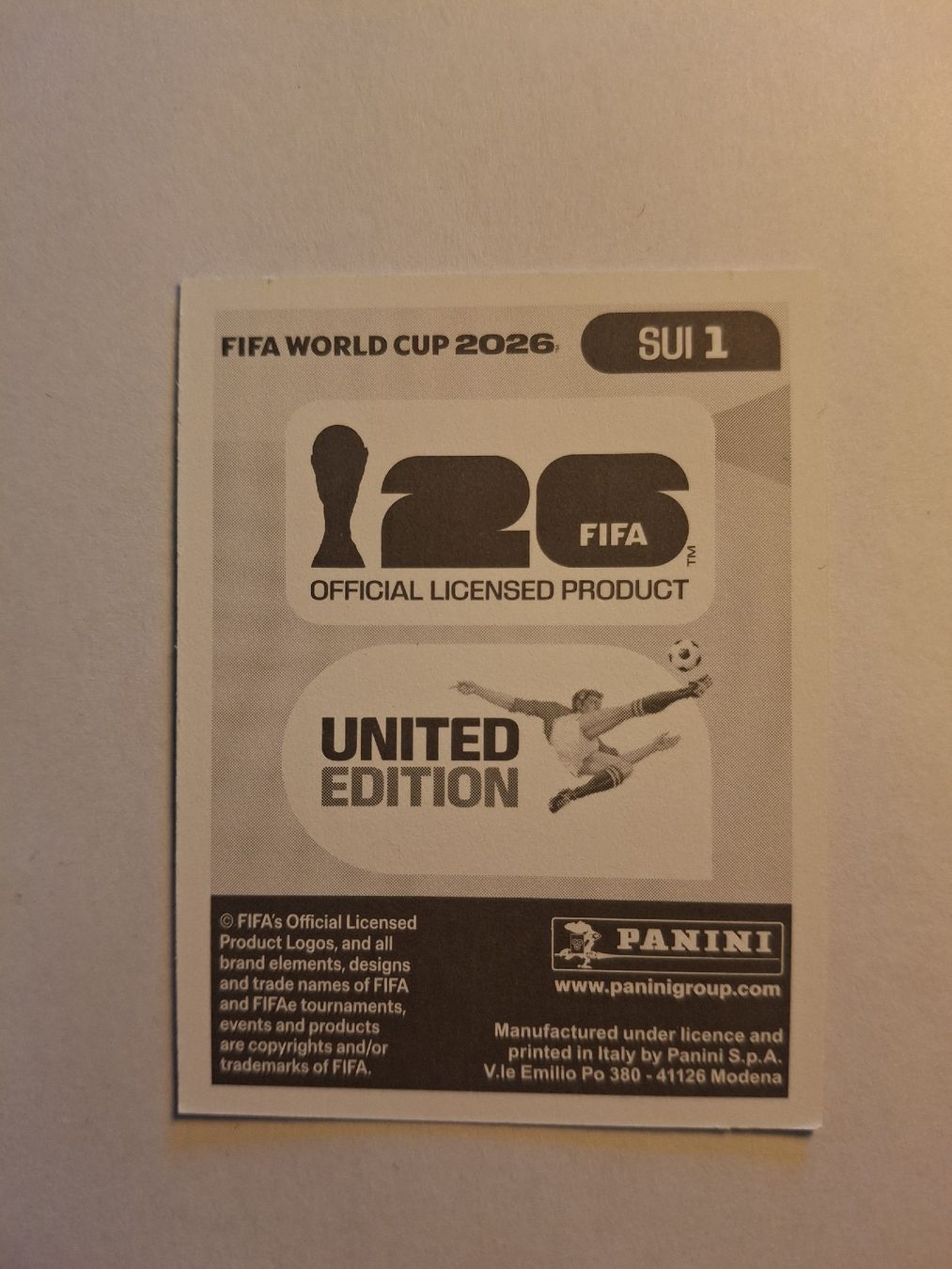 Panini Sammelbilder & Trading cards: FIFA WM 2026 Sticker Panini SUI 1 – Gebraucht aus Zürich von marinak97 1