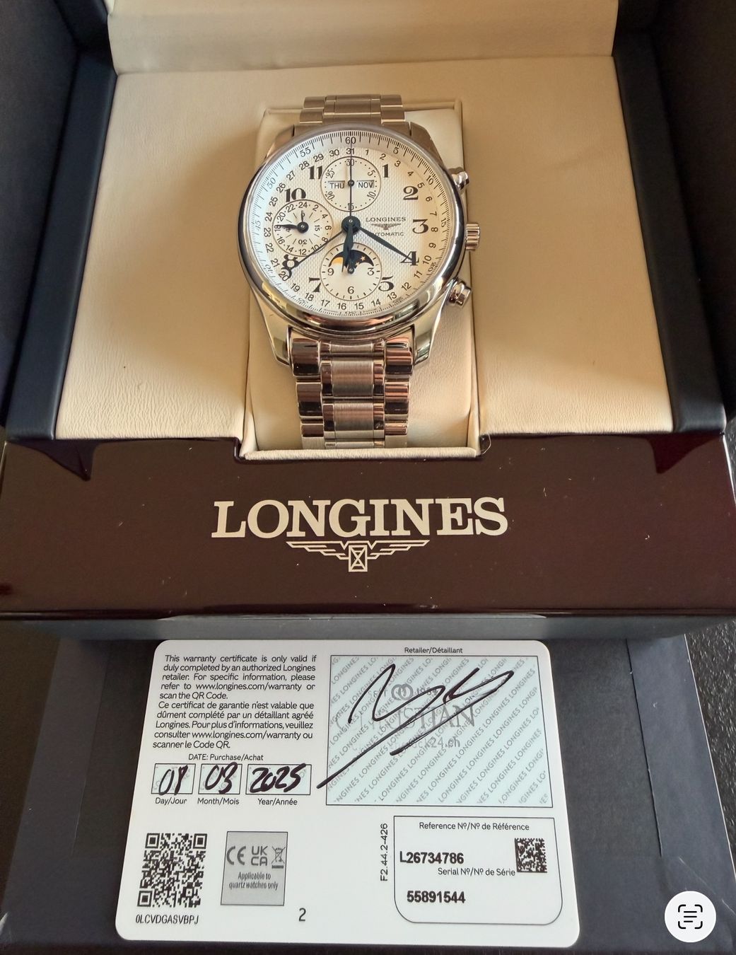 Longines Orologi: LONGINES MASTER COLLECTION CHRONOGRAPH – Usato da Kloten venduto da Kamyeogh 1