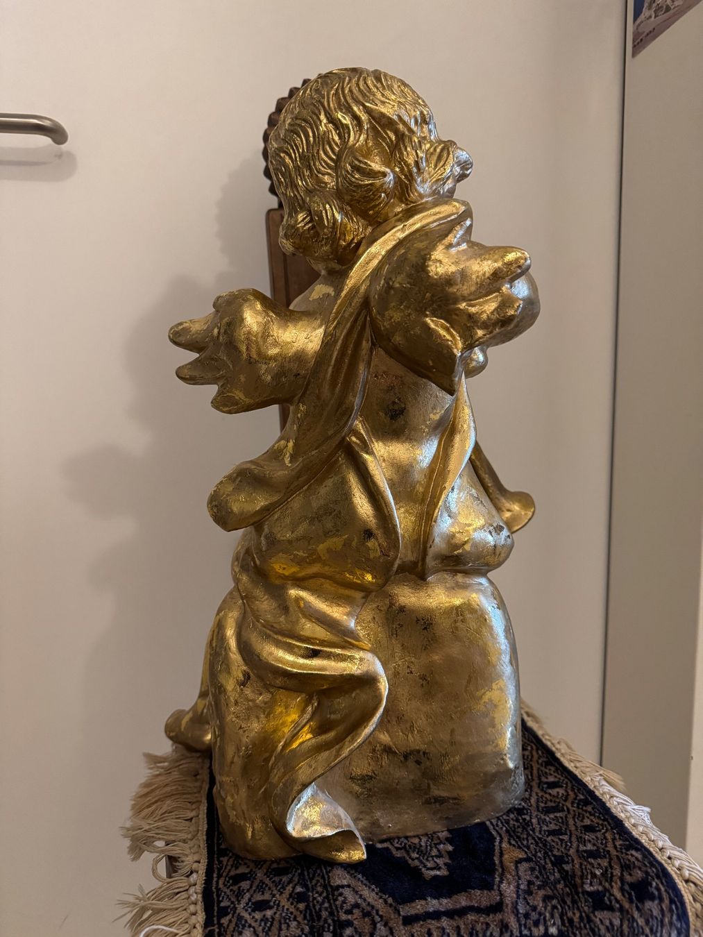 Sculture & Statue: Vintage Vergoldete Engelsstatue – Usato da Lachen SZ venduto da ThisMyJam 1