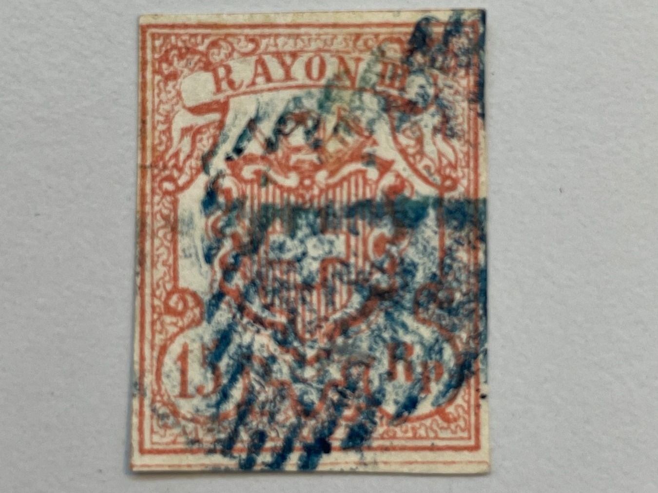 Tutti i francobolli: 1852, Rayon III, blauer Rautenstempel – Usato da Küssnacht am Rigi venduto da SUOMIMASTER