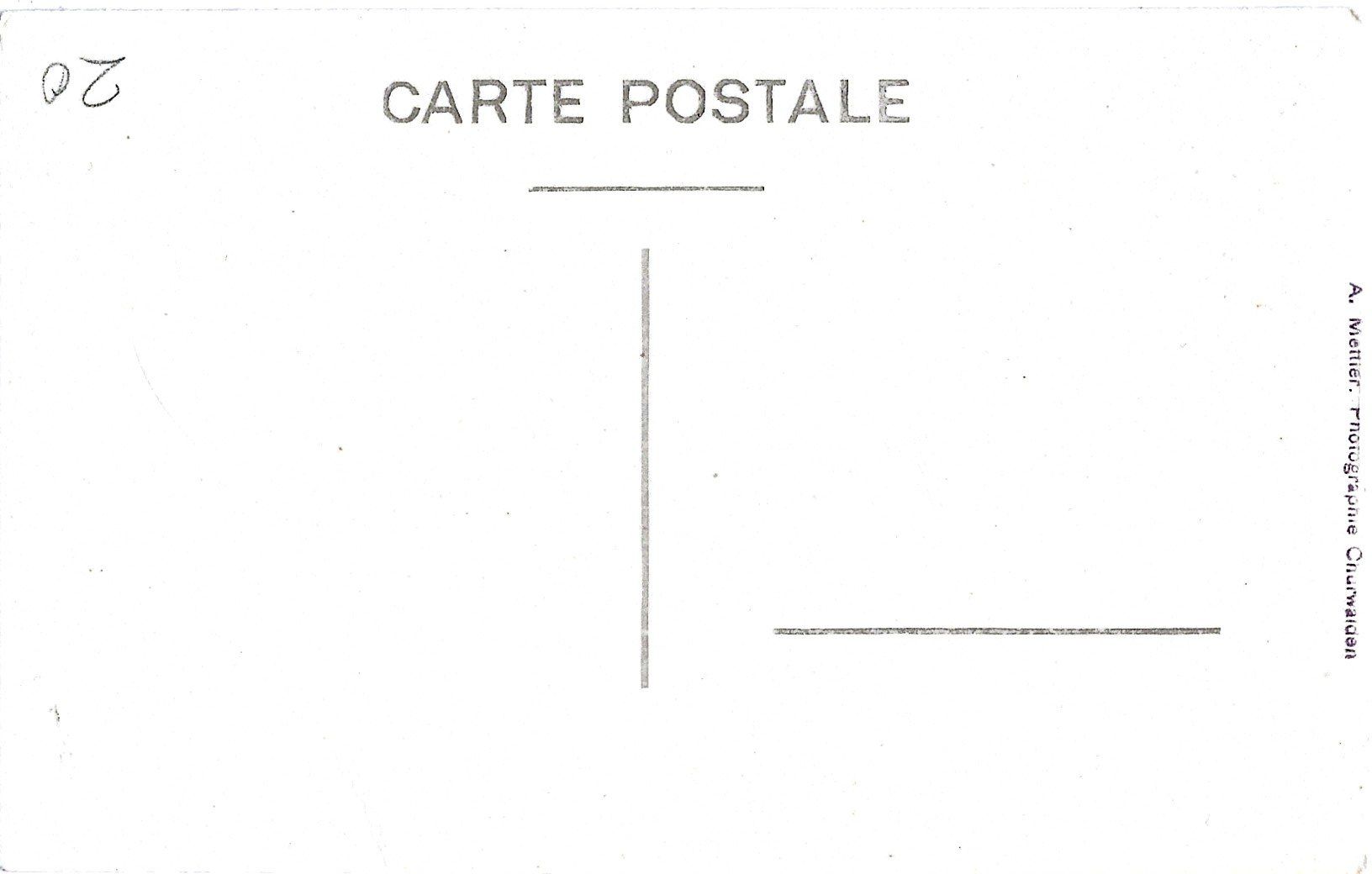 Cartoline postali: C h u r w a l d e n. No 87 – Usato da Bütschwil venduto da Jackson1A 1