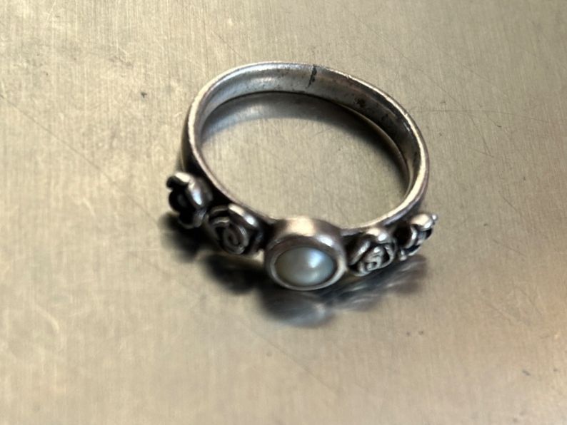 Anelli: Silberring Perle Rosen Grösse 56 – Usato da Dittingen venduto da Bijoubelle 6