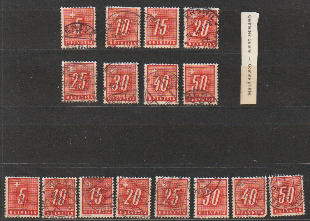 Alle Briefmarken: Suisse Helvetia – Gebraucht aus Crans-Montana von kira56