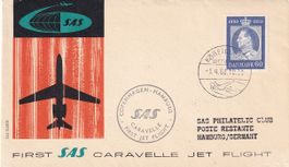 Erstflug SAS Caravelle Kopenhagen - Hamburg 1960