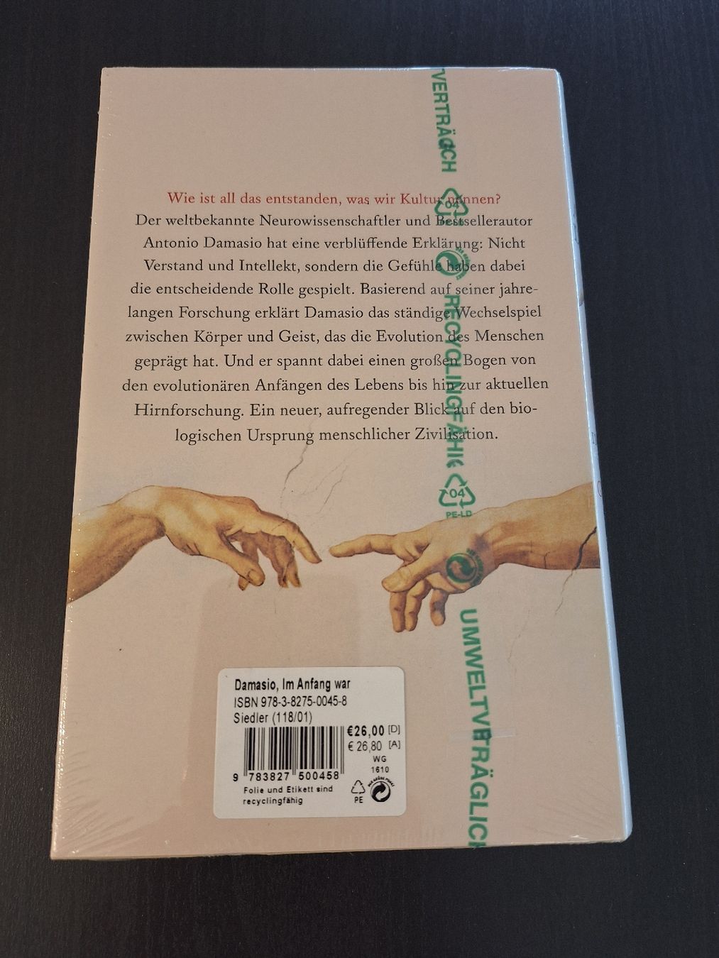 Bücher: Antonio Damasio "Im Anfang war das Gefuehl" Buch – Neu und originalverpackt aus Horw von lee_mml6 1