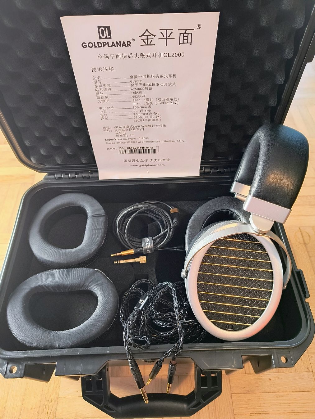Kopfhörer: Goldplanar GL2000 Hifi Magnetostat Kopfhörer, offen – Gebraucht aus Hochfelden von Lunor89 2