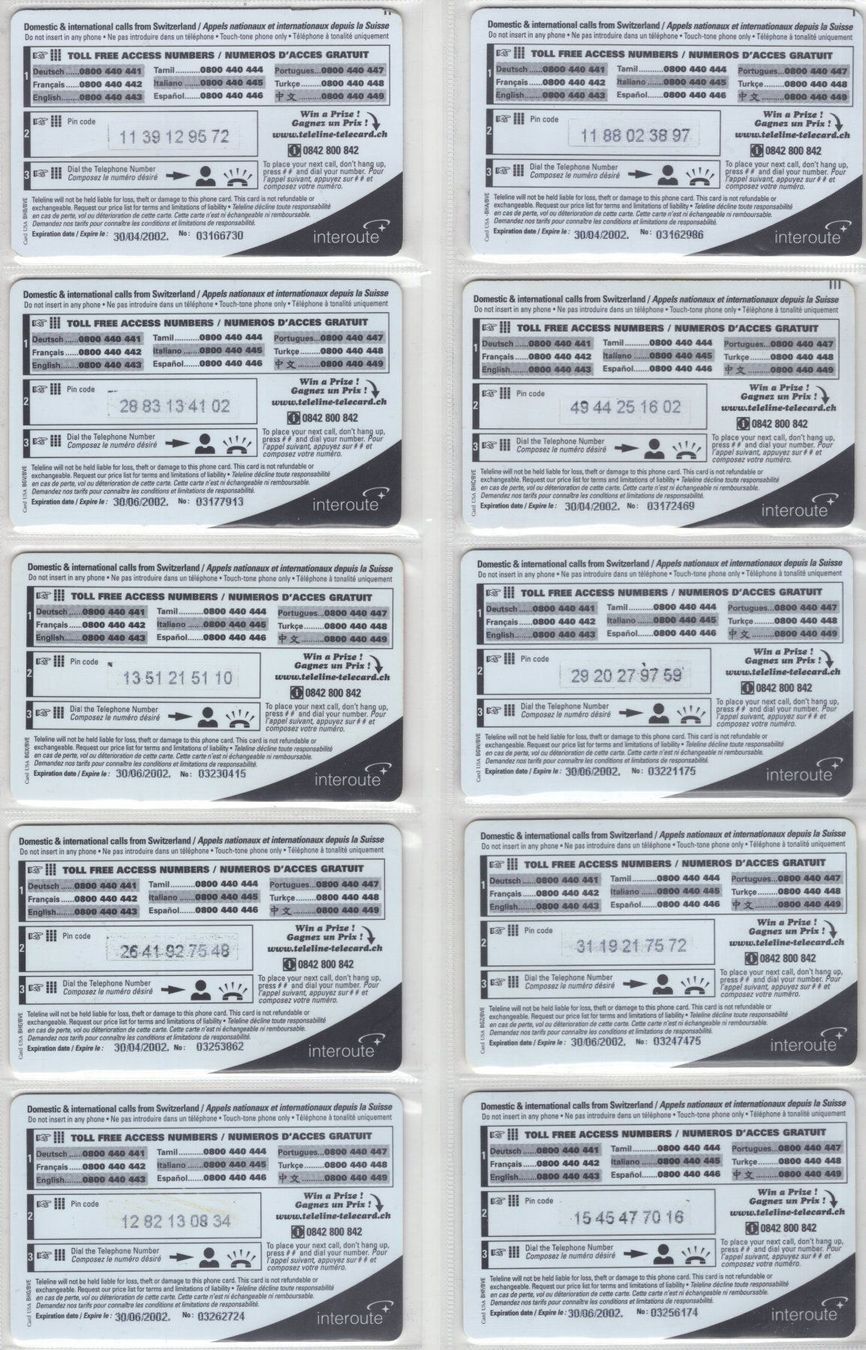 Schede telefoniche: TELELINE Prepaid Serie - Babys – Usato da Eglisau venduto da Chperfins 1