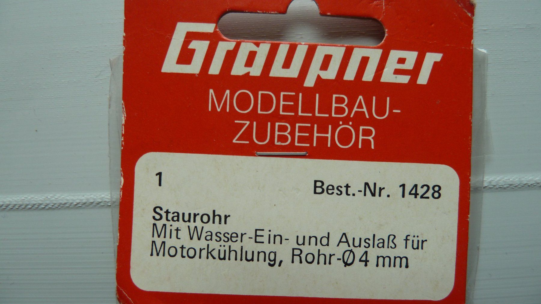 Graupner Modellismo RC: 2x Graupner Schiffsruder und 2x Staurohre – Nuovo e nell'imballaggio originale da Genève venduto da wip-services.ch 1