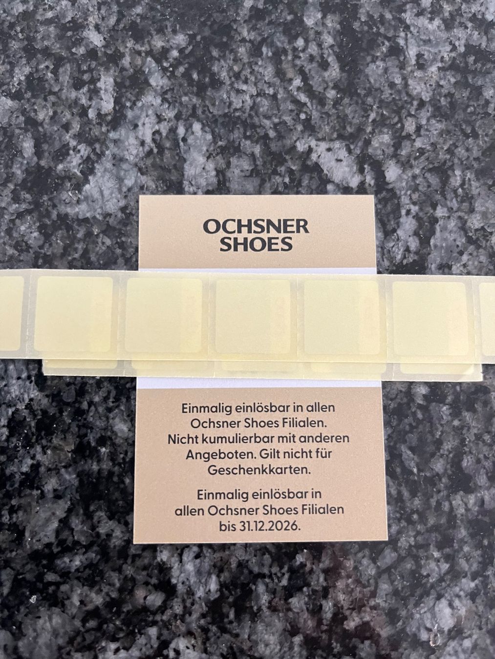 Ochsner Shoes Buoni: Gutschein Ochsner Shoes 30.- – Nuovo (secondo la descrizione) da Aarau venduto da Swifty03 1