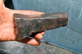 antiker geschmiedeter SPEZIAL schmiede? HAMMER kopf L 13cm