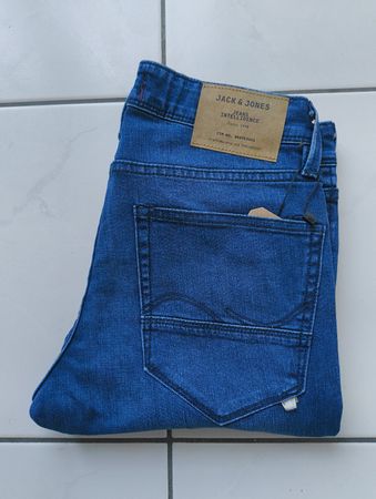 Jack & Jones Jeans Slim Fit Glenn Grösse 32 blau neu