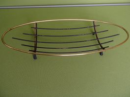 Vintage 50thies Früchteschale schwarz und Messing